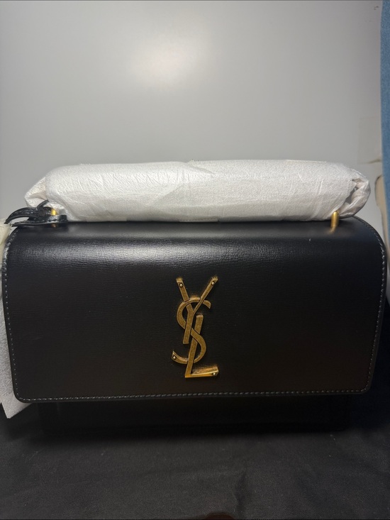 Saint Laurent Black Sunset Medium in Smooth Leather - NNT main image 2